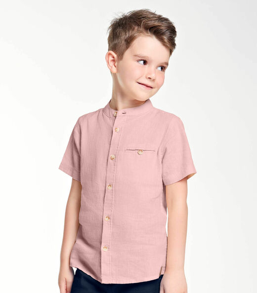 Conjunto Menino Camisa Com Bermuda Trick Nick Rosa