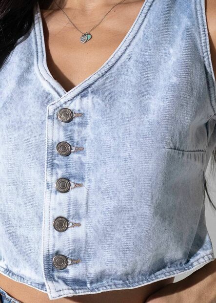 Colete Jeans Sawary - 282809