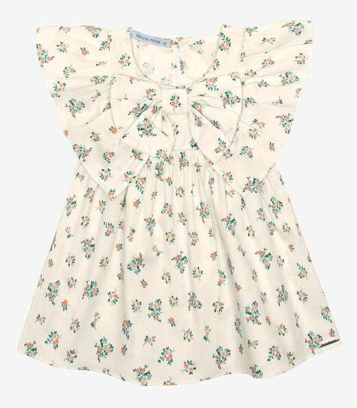 Image_Vestido Infantil Popeline Com Laço Trick Nick Bege
