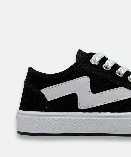 Tênis Infantil Casual Brilho Ortobessa Preto