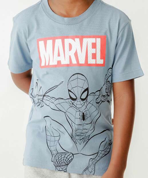 Camiseta Infantil Homem Aranha Marvel Tam 4 a 10