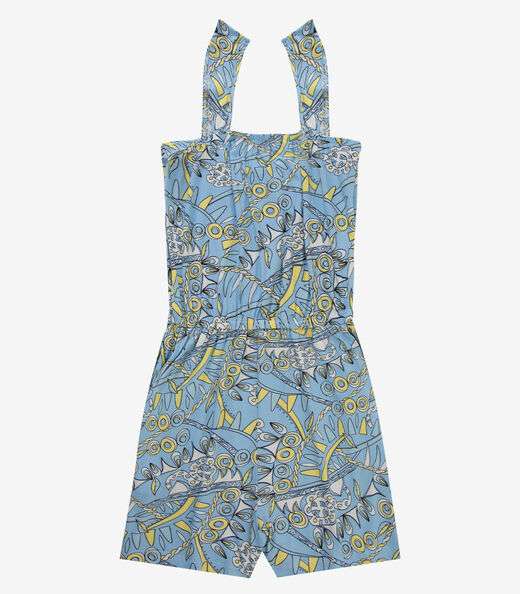 Macaquinho Feminino Curto Infinita Cor Azul