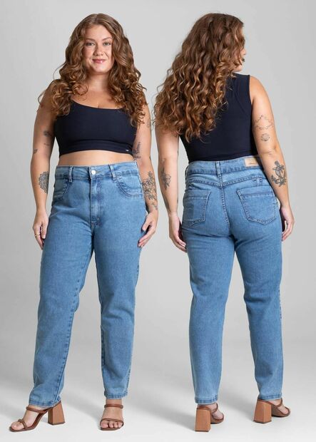 Cal?a Jeans Sawary Plus Size Levanta Bumbum - 282104