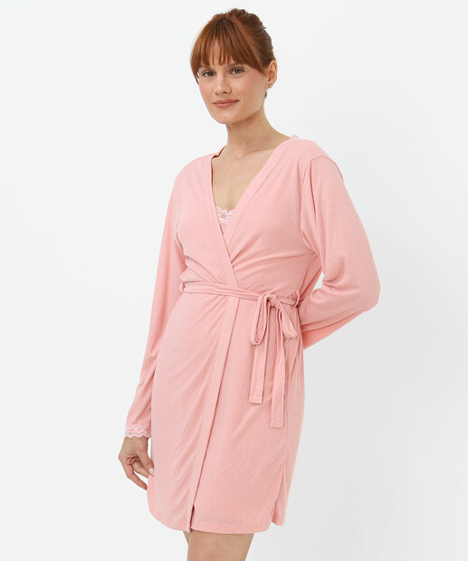 Image_Robe Feminino Canelado Recorte Renda Marisa Rosa