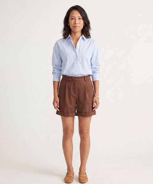 Image_Short Feminino Alfaiataria Marisa Marrom