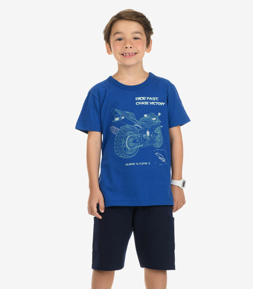 Image_Camiseta Meia Malha Menino Rovi Kids Azul