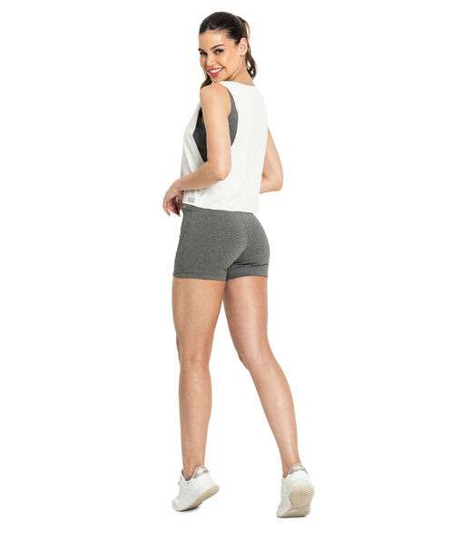 Cropped Feminino Basic FTK Fitness Bege