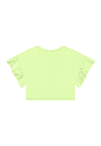 Blusa Infantil Manga Franzida Strass Quimby