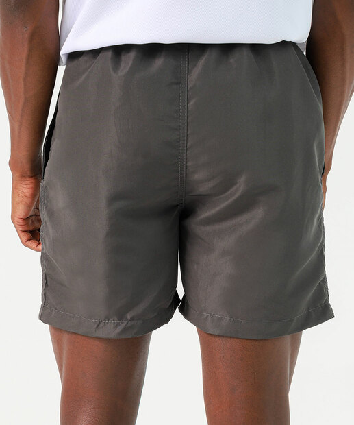 Short Masculino Casual com Cordão Ajustável Marisa Cinza