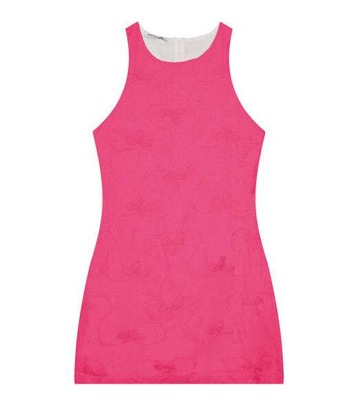 Vestido Curto De Linho Feminino Endless Rosa