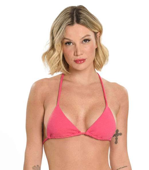 Biquíni Cortininha com Amarração Loule Rosa