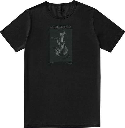Camiseta Masculina Meia Malha Diametro Preto
