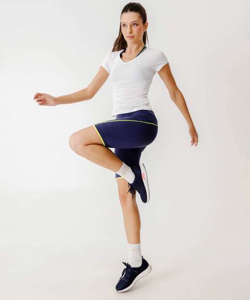 Blusa Feminina Fitness Básica Marisa Branco