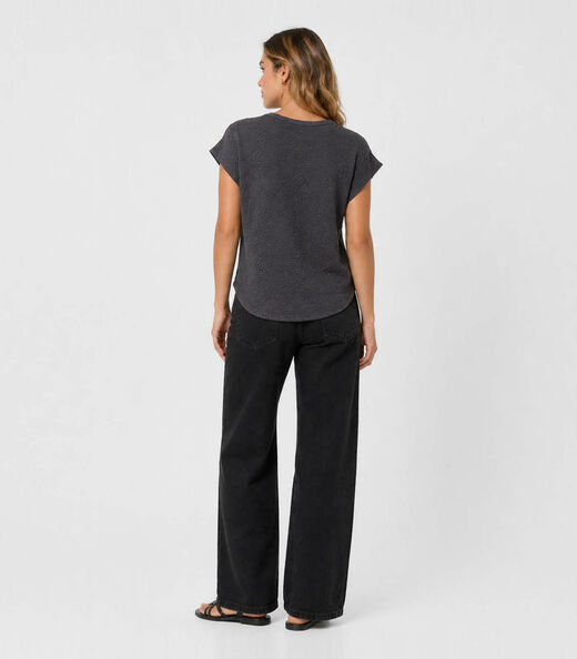 Blusa Feminina Em Malha Tapirus Infinita Cor Cinza
