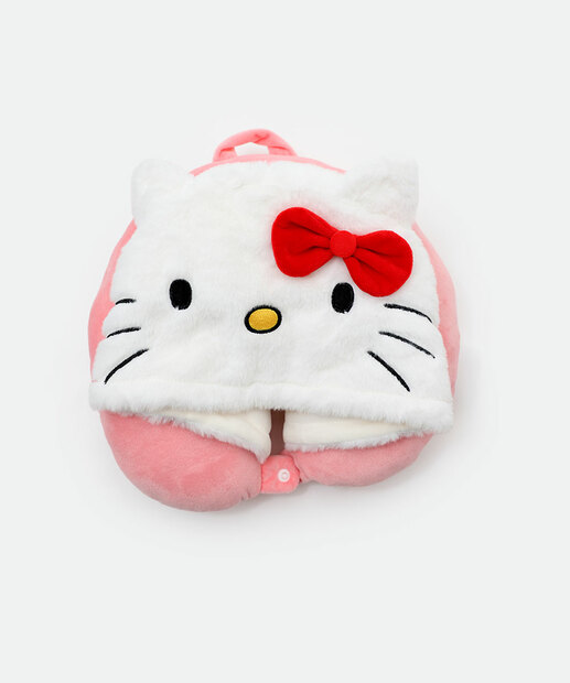 Almofada Pescoço Toca Hello Kitty Rosa
