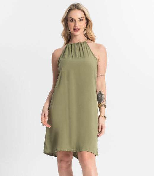 Vestido Feminino Tecido Viscose Select Verde