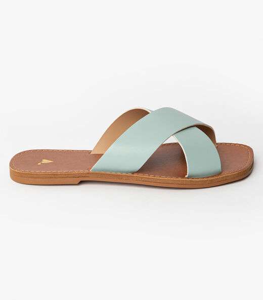 Image_Sandália Rasteirinha Com Tiras Largas Select Azul