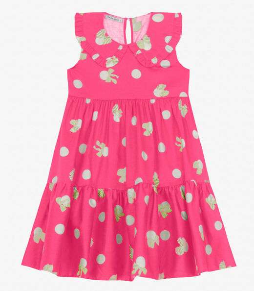 Image_Vestido Infantil em Popeline Trick Nick Rosa