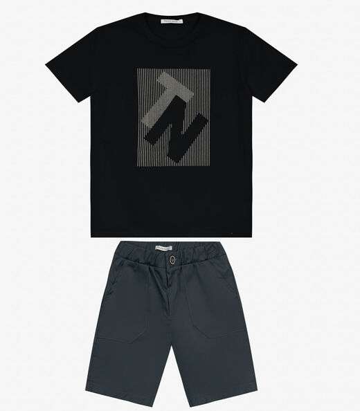 Image_Conjunto Masculino Camiseta com Bermuda Trick Nick Preto