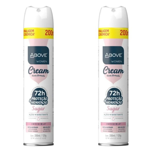 Image_Kit c/2 Unidades de Desodorante Aerosol Above 200ml Cream Sugar