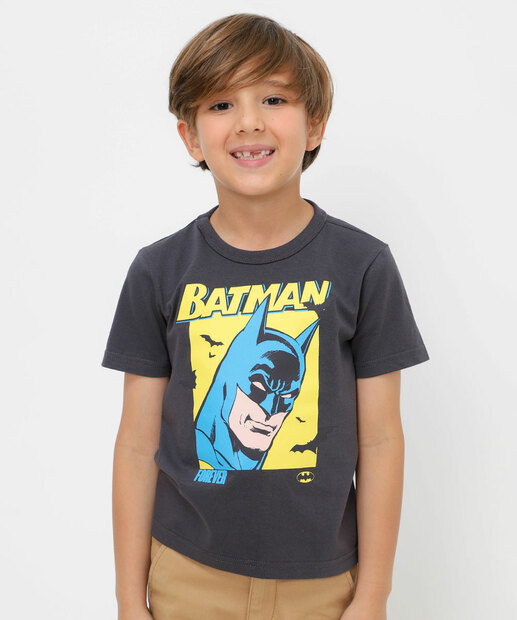 Image_Camiseta Infantil Manga Curta Batman Tam 4 a 10 Preto