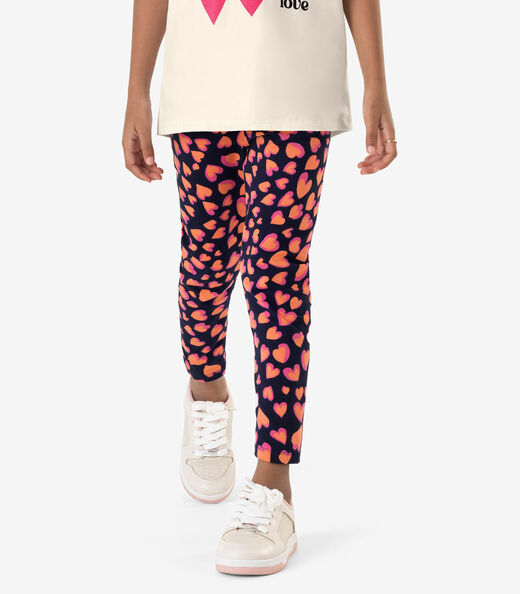 Conjunto Infantil Blusa Com Legging Rovi Kids Bege