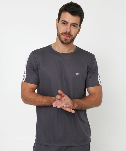 Image_Camiseta Masculina Fitness Manga Curta MR Cinza