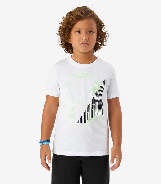 Image_Camiseta Infantil Masculina Meia Malha Rovi Kids Branco