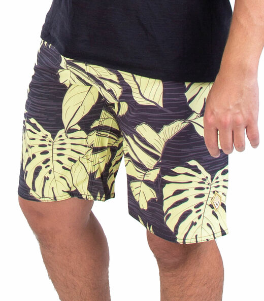 Bermuda de Praia Masculina Estampada Rad Preto
