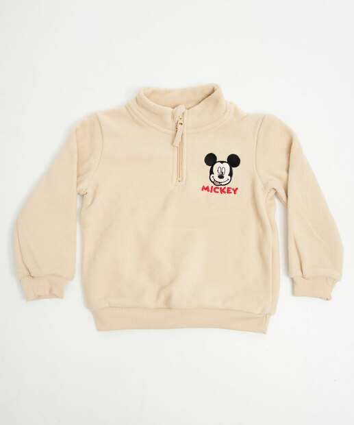 Conjunto Infantil Fleece Mickey Disney Tam 1 a 4 