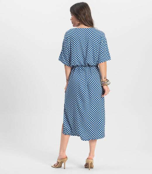 Vestido Midi Infinita Cor Azul
