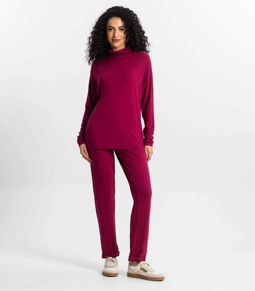 Blusa Manga Longa Feminino Rovitex Vermelho