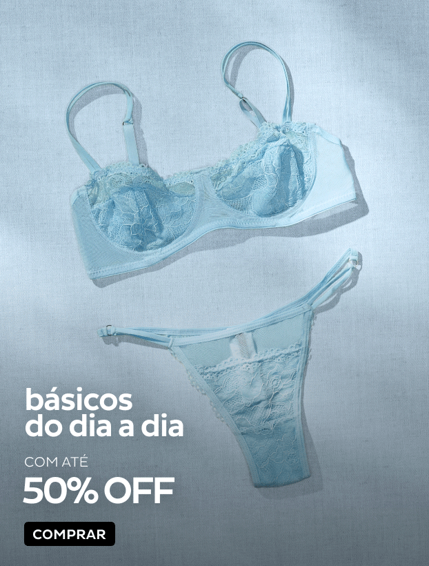 Básicos do dia a dia com até 50% OFF