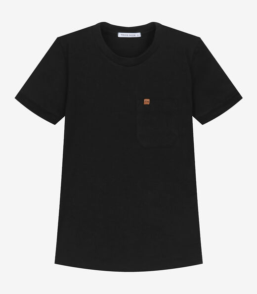 Camiseta Infantil Cotton Menino Trick Nick Preto