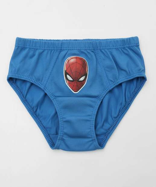 Kit 5 Cuecas Infantil Homem Aranha Marvel Tam 2 a 12
