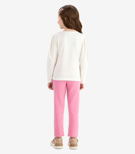 Conjunto Blusa Com Legging Rovi Kids Bege