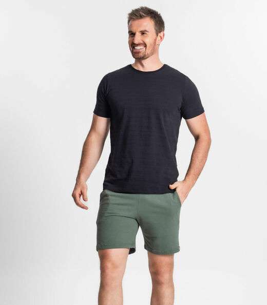 Bermuda Masculina Moletinho Com Bolso Select Verde