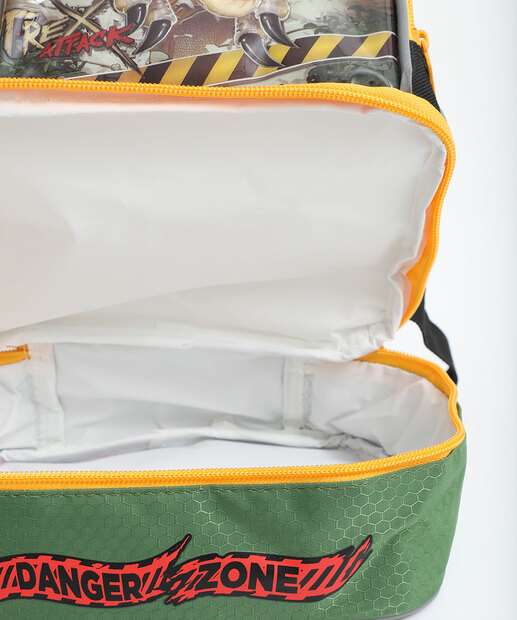 Lancheira Infantil Térmica Dinossauro Clio Style Verde