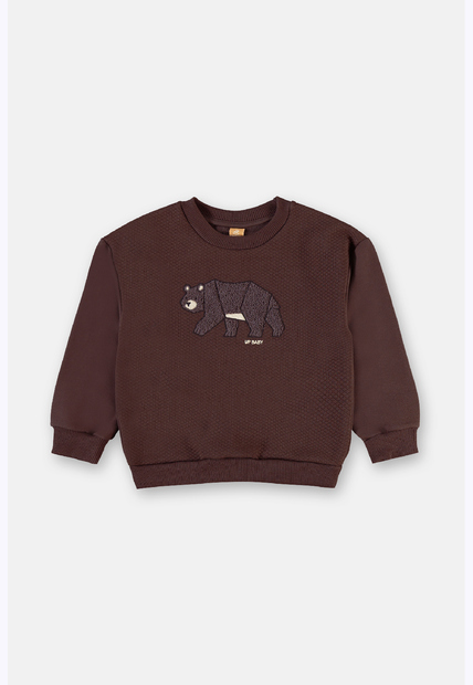 Conjunto Urso Moletom Matelassê Up Baby
