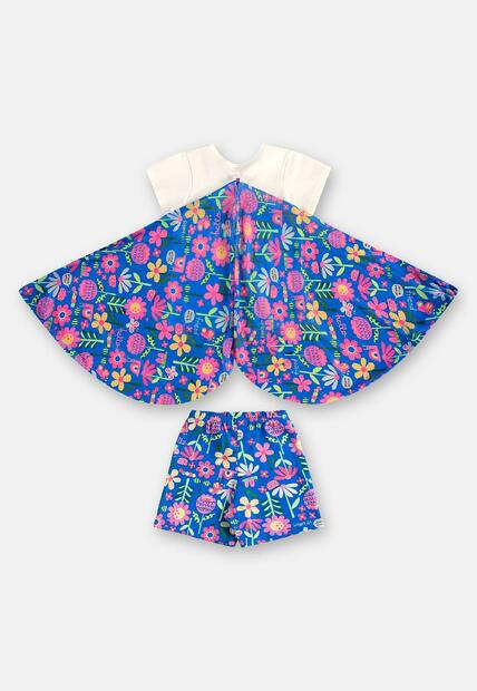 Pijama Blusa com Asas e Short Up Baby