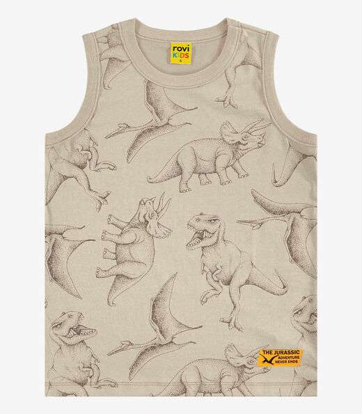 Machão Infantil Masculino Meia Malha Rovi Kids Bege