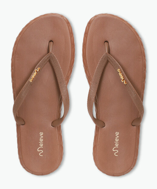 Image_Chinelo Feminino Tiras Textura Meleve Marrom