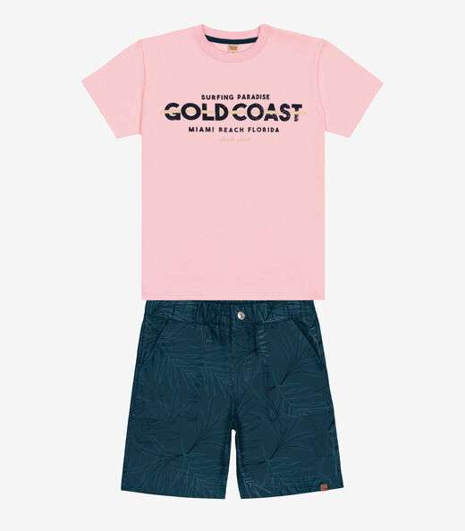 Conjunto Infantil Menino Trick Nick Rosa