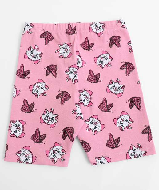 Conjunto Infantil Estampa Flores Marie Disney Tam 1 a 3 Lilás