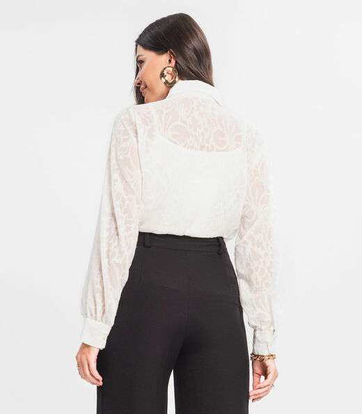 Camisa Com Blusa De Alça Feminina Endless Bege