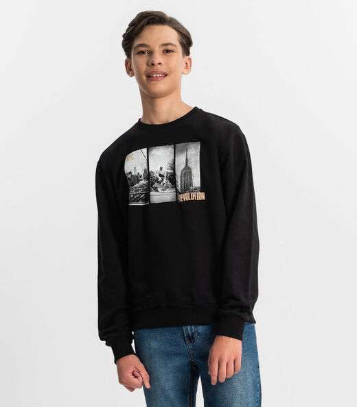 Image_Blusão Juvenil Masculino Em Moletom Minty Preto