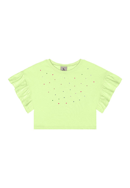 Image_Blusa Infantil Manga Franzida Strass Quimby