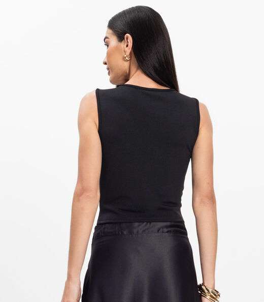 Regata Feminina em Ponto Roma Rovitex Preto