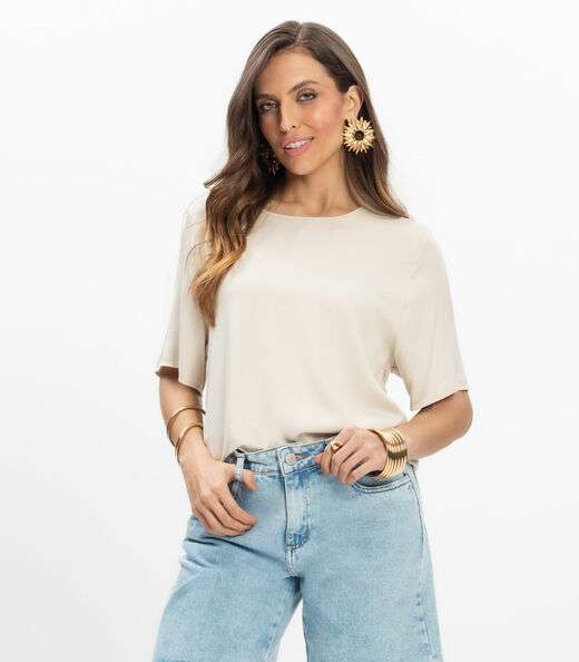 Image_Blusa Viscose Double Feminina Endless Bege