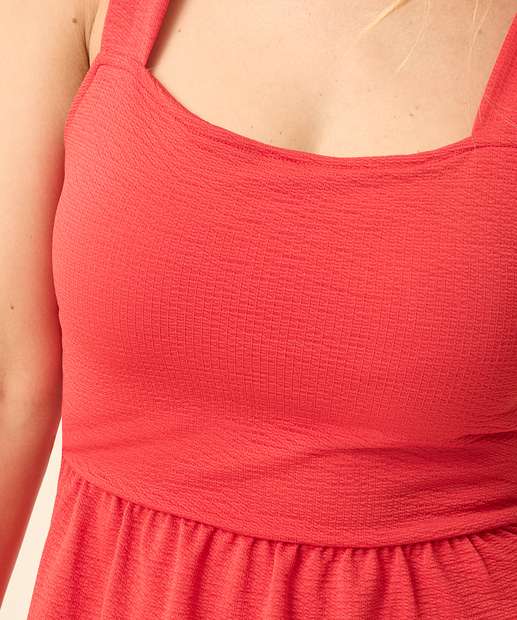 Vestido Midi Feminino Alças Largas Marisa